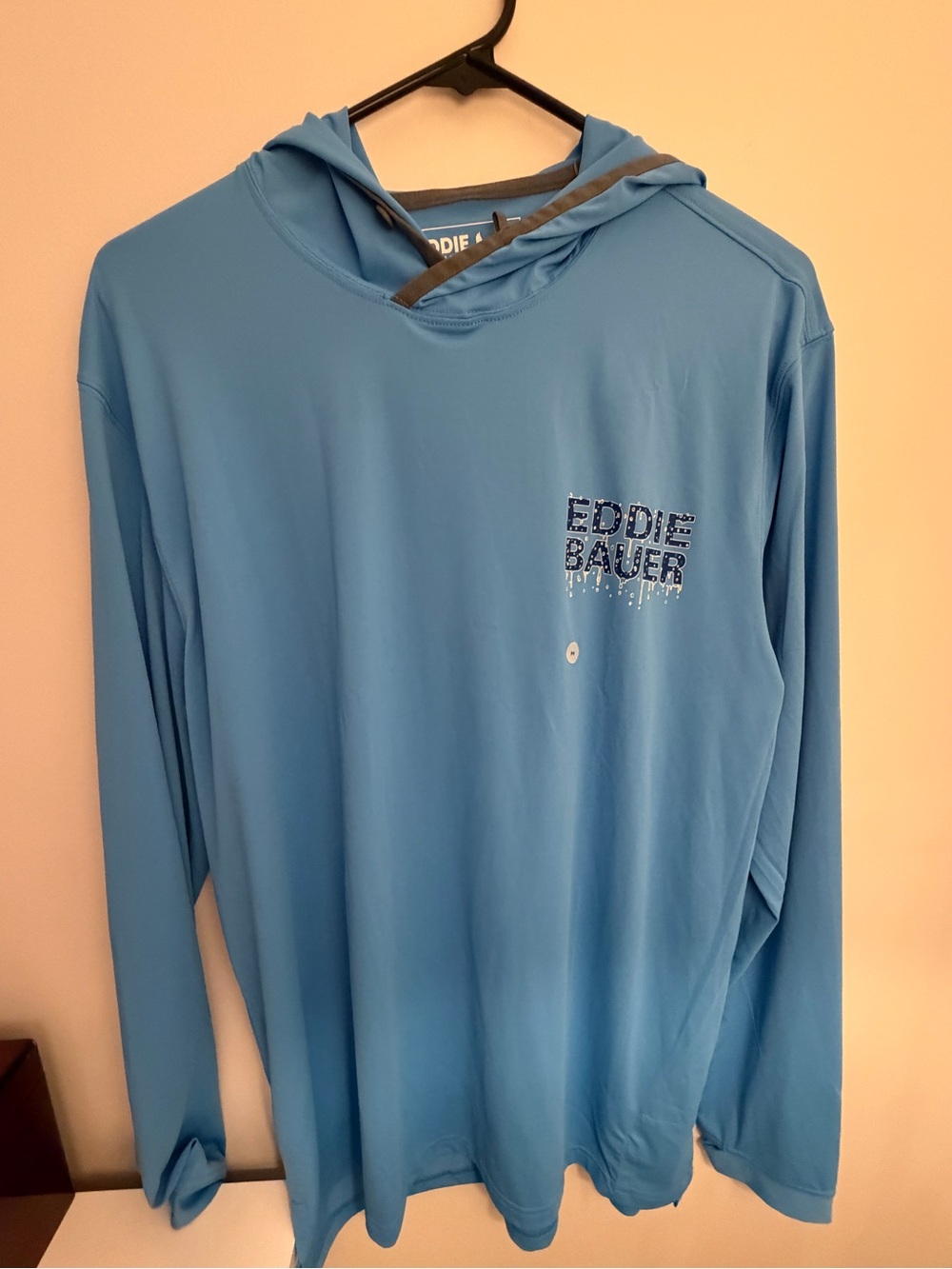 Eddie Bauer Light Blue Hooded Long Sleeve with SPF 50